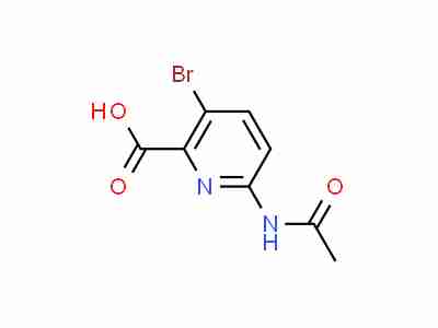 6-ACETAMIDO-3-BROMOPYRIDINE-2-CARBOXYLIC ACID 96%6-ACETAMIDO-3-BROMOPICOLINIC ACID CAS 882430-69-5