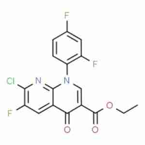 ETHYL 1-(2,4-DIFLUOROPHENYL)-7-CHORO-6-FLUORO-4-OXO-HYDROPYRIDINO[2,3-B] PYRIDINE-3-CARBOXYLATE CAS#100491-29-0